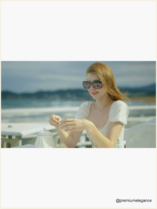 Oversized Square Cat Eye Sunglasses with Gradient Lenses and UV Protection main image 7